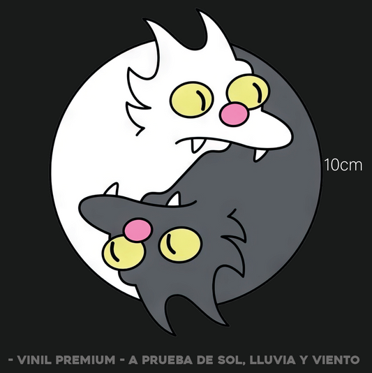 Bola de Nieve Yin y yang - Sticker